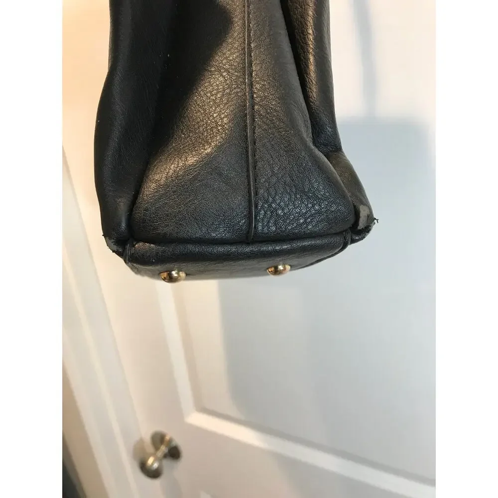 Jen & Co Tati Lizard Black Monogrammable Satchel